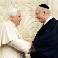 Pope Benedict XVI and Rabbi Arthur Schneier
