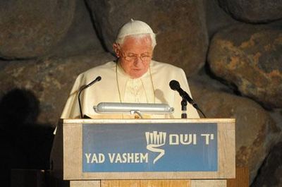 Benoît XVI à Yad Vashem