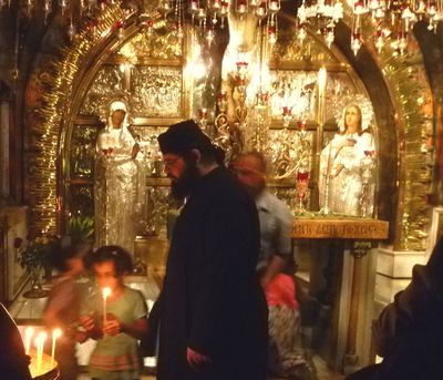 Orthodox Monk in the Church of the Holy Sepulchre