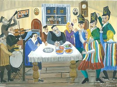Jews celebrating Purim
