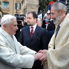 Pope Benedict and chief Rabbi of Rome Riccardo di Segni