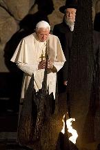Pope Benedict at the Yad Vashem Holocaust Memorial