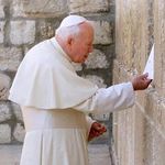 Pope John Paul II at the Wailing Wall