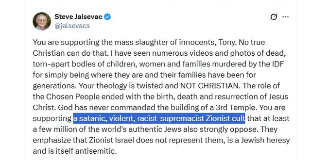 LSN: Zionism is a Satanic Cult