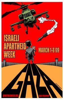 Poster for 'Israel Apartheid Week' in 2009