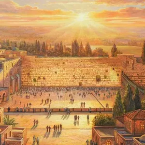 Licht über dem Kotel