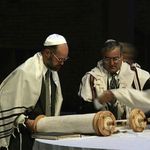 Jews studying the Torah