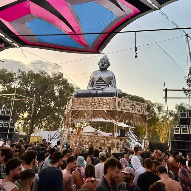 Buddha Idol at the Israeli Supernova Festival