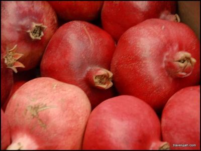 Israeli Pomegranates - a traditional 'first fruit' of the Jewish New year
