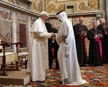 Le pape François rencontre un musulman