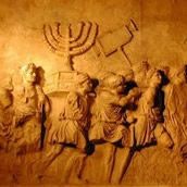 Romans carrying away the menorah from the Temple